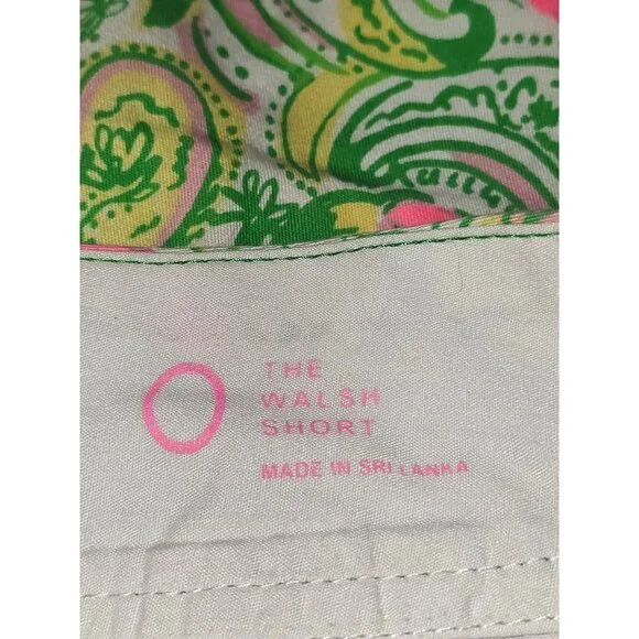 Lilly Pulitzer Women's Pink Flamingo Hot Wings The Walsh Short Size 0 2624 - Picture 6 of 12